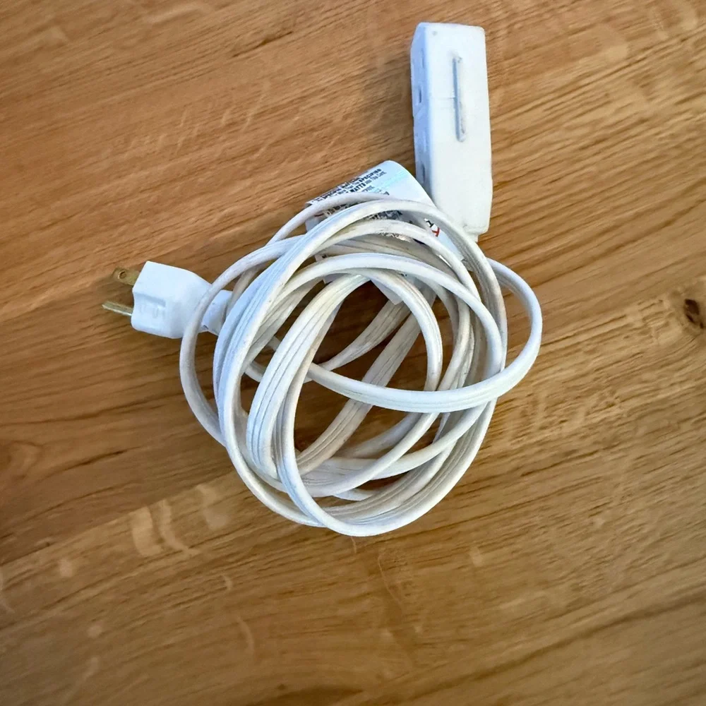 White Power Extension Cord